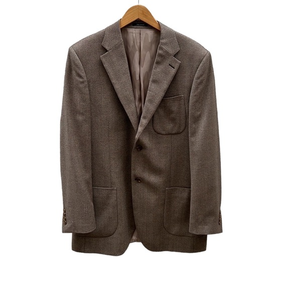 Matarazzi Uomo Other - Matarazzi Uomo Venezia Brown Wool/Cashmere Blazer Size 52